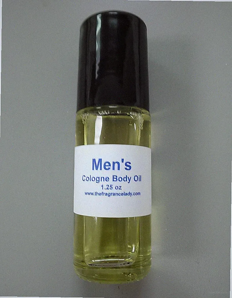 1.25 oz Vanilla Coconut Cologne Body Oil Fragrance Mens Roll On Large