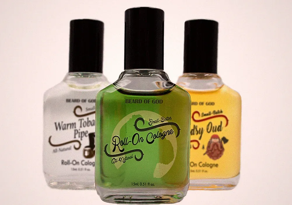 1/2oz Roll-On Oil Cologne • 100% Pure Uncut Scent, Mini Flask Bottle