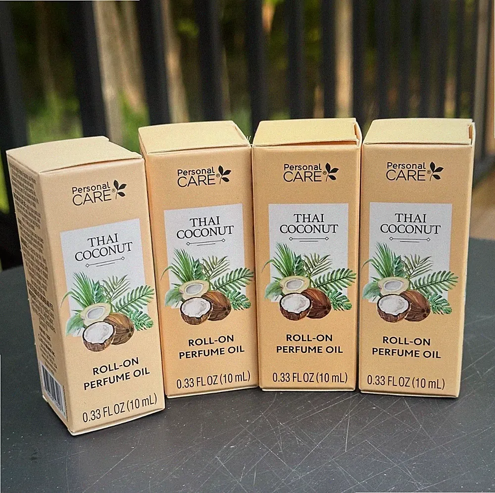 4x Thai Coconut Roll-On Perfume Oil 0.33 oz Each – Personal Care – Bestseller