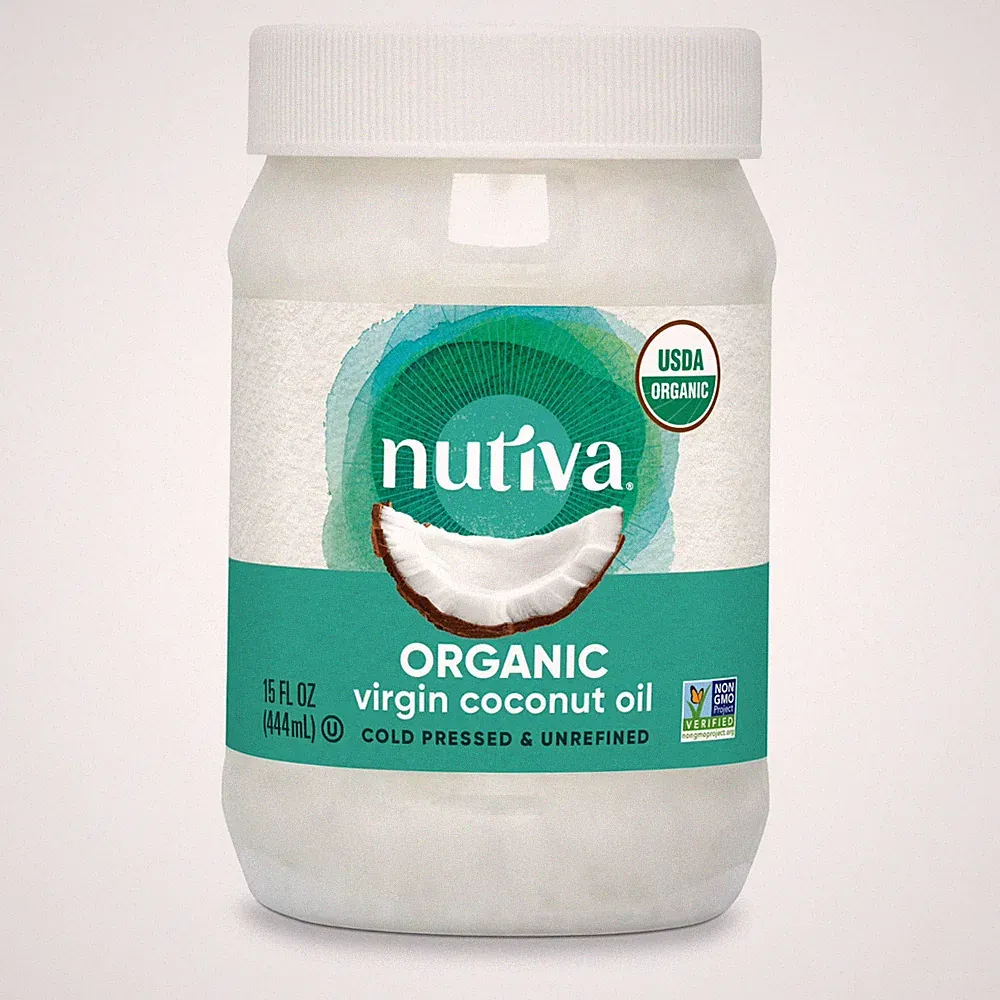 Nutiva Organic, Cold-Pressed, Unrefined, Virgin Coconut Oil from Fresh, non-GMO
